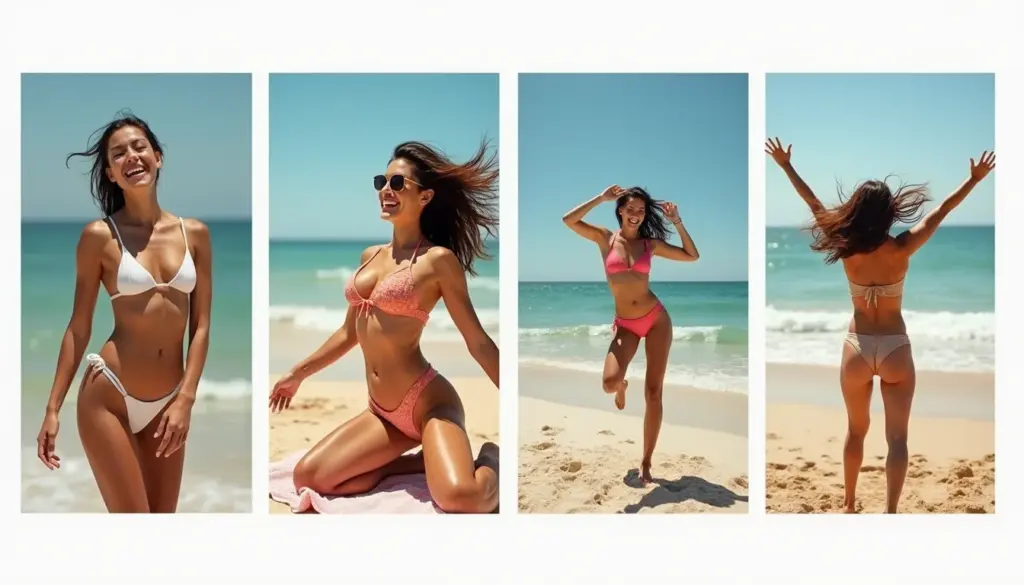 52 Fotos de Biquíni na Praia: Poses e Tendências 2026 Que Arrasam 52 Fotos de Biquíni na Praia: Poses e Tendências 2026 Que Arrasam