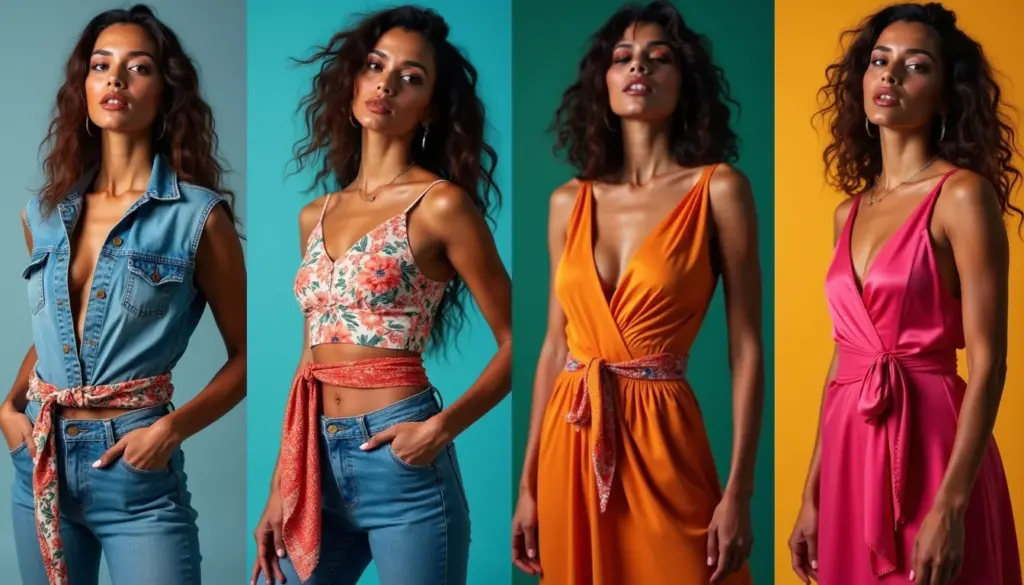51 Looks com Lenço na Cintura para 2026: Do Básico ao Formal 51 Looks com Lenço na Cintura para 2026: Do Básico ao Formal