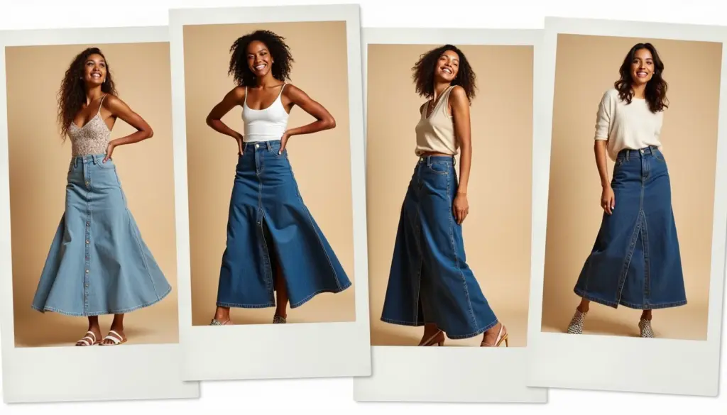 58 Looks Com Saia Jeans Longa Que Não Achatam a Silhueta